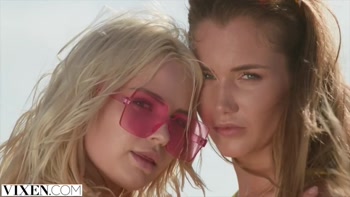 VIXEN BFFs Lika & Mary have passionate threesome on yacht