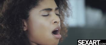 Luna C's Morning Delight: Curvy Black Mom Serves Coffee and Cock