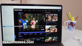 REALITY KINGS - Black Angel’s Private Porn Time Turns Public When Her Roommate Joins For A Hot 69 Creampie
