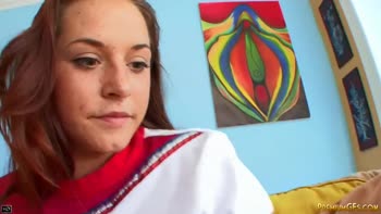 Coach's Craving: Cheer Babe Serves Up Rousing Blowjob & Hardcore Fling