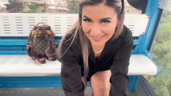 Naty Delgado's Public Cowgirl Ride Ends in a Craving Creampie