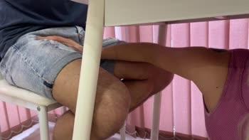 AleksSam13's Step Sister Threesome: Double Blowjob & MFM Action