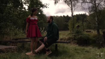 Jadilica Takes Tim Team's Big Cock Outside