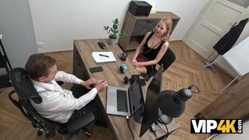 VIP4K. He wanted her to try his Cock right on the Office Desk