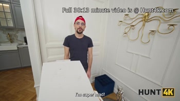 HUNT4K. Pussy for Pizza. Hot sex with Maya Sinn