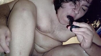 Jazztrans' Chubby Femboy Frenzy: Wall-Mounted Anal Delight