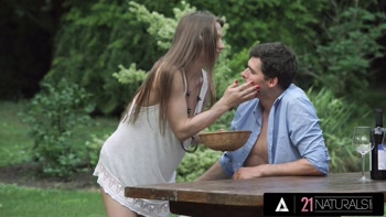 Wild Outdoor Anal Ride with 21 Naturals' Brunette Hottie