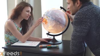 Nelya Jorden's Sweet Brunette Bliss: Teen (18+) Blowjob and Cream Pie