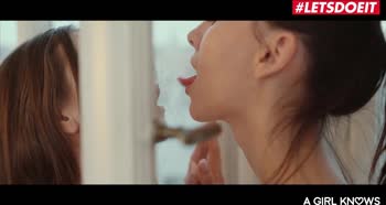 AGirlKnows - Stefanie Moon & Adel Morel Horny Russian Teen (18+) Intense Lesbian Fuck With BFF - LETSDOEIT