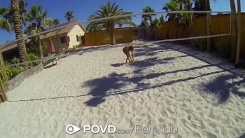 Alexis Adams Sizzles at POV Beach Bash