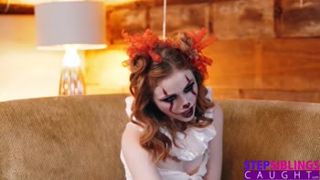 Codey Steele Seduces Stepsister Scarletskiesxxx in Halloween POV