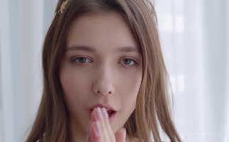 Mila Azul's Sultry Solo: Unhooking Her Luscious Bra and Fanning the Flames