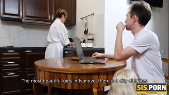 Stepbrother's Taboo Seduction of Lovely Russian Stepsis