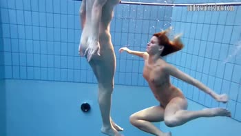 Monica Sizzles with Janka & Andrea in Sensual Underwater Lesbian Delights