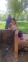 AnysJobs' Outdoor Adventure: Public Blowjob & Rough Sex