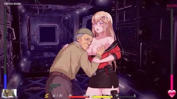 Monster Seduction: Cute Blonde Teen (18+) vs Mature Stud