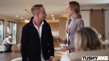 TUSHY Gorgeous MILF Boss Lady Serenity Cox Has Her First Anal Fantasy Come True At The Office