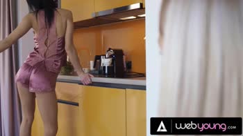Blonde Babe Teases Roommate with Sizzling Dance Moves