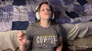 MertyXXX's Cyberpunk Fantasy: Solo Delights with Smoking Seduction
