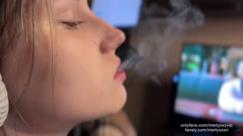 MertyXXX's Cyberpunk Fantasy: Solo Delights with Smoking Seduction