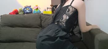 Plushie Lewd's Lonely Temptation: Petite Teen (18+) Fingering & Footjob Solo