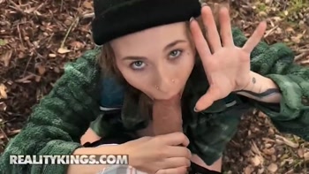 REALITY KINGS - Angel Youngs Gets Pounded By The Tree Then Moves In The Tent For Some Proper Anal Fucking