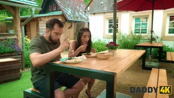 DADDY4K. Risky outdoor fuck with BF's daddy