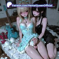 Hentai Queen's Monster Cock Futa Fantasies: Threesome Creampies Galore!