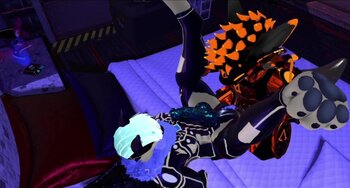 Sneck Studios 2 - Furry Protogen Seduces Cyber Wolf in Erotic VRChat Romance