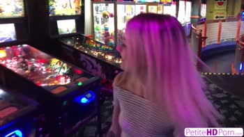 Petite Blonde Cutie Kate Bloom Goes For Carousel Ride Then Rides Cock