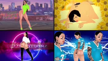 Sultry Cartoons: Ebony, Latina & Pawg Big Ass Teasers