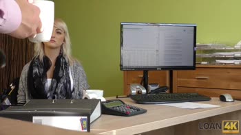 Casting Couch: Blonde Teen (18+) Sells Her Body for Cash in Sizzling Loan4K Scene