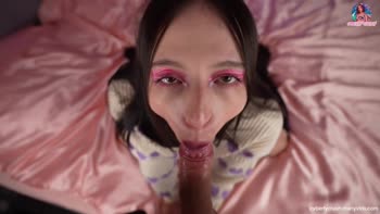 CyberlyCrush's POV Blowjob Fantasy - Sucking Big Cock & Swallowing Cum