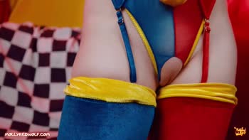 MollyRedWolf's Digital Dream: Cosplay Cutie in 60FPS POV