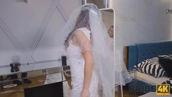 BRIDE4K. Couple decided to copulate in the bedroom before the wedding ceremony