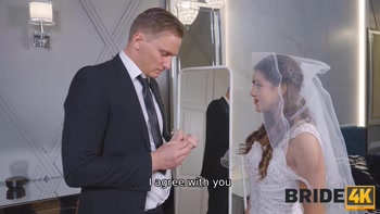 BRIDE4K. Couple decided to copulate in the bedroom before the wedding ceremony