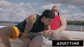 Angel Elias Teaches Straight Buddies Marcus McNeil a Steamy Gay Anal Lesson