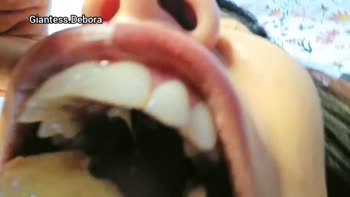 Giantessdebora - Giantess Debora's Devouring Delight: Shrink Me with Her Vore Kisses
