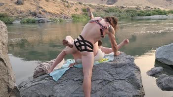 River Delight: AfterMoonDelight's Outdoor Squirt Show