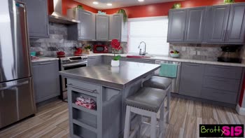 Chloe Temple's Petite Seduction: Stepbrother Kitchen Anal Delight
