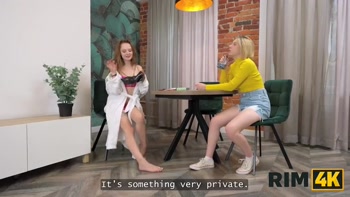 RIM4K. Kinky couple showing their busty friend what is the best sex is