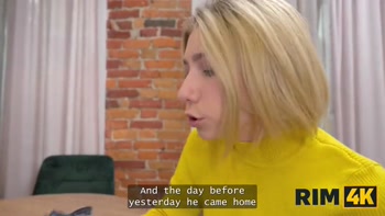 RIM4K. Kinky couple showing their busty friend what is the best sex is