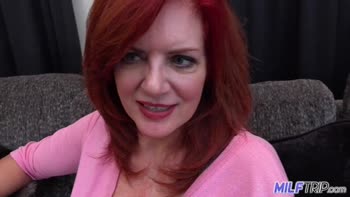 MILFTRIP Huge Tit Red Head MILF Deep Throats Big Dick Neior