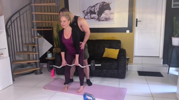 Coach Cracks Under Sylvia's Stunning Blonde Body