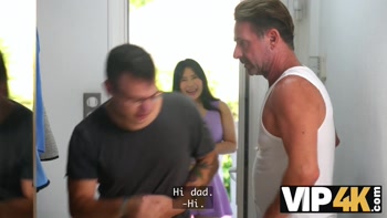 VIP4K. Daddy, fuck my big tits and pussy