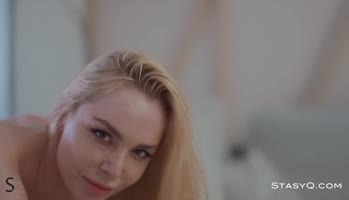 Freckled Blonde Delight: AngelQ's Alluring Stripping Session