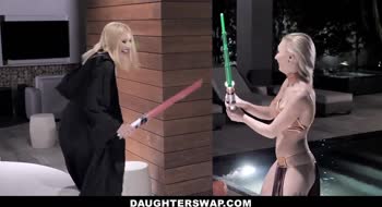 Johnny Castle - Star Wars Cosplay Swaps: Blonde Teens (18+) & Their Step-Dads