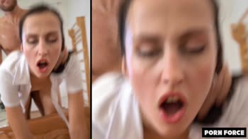 Jessica Night's Gaping Anal Delight - Big Cock Pummels Her Tight Ass
