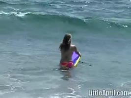 Little April's Solo Striptease: Teasing Temptation