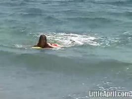 Little April's Solo Striptease: Teasing Temptation